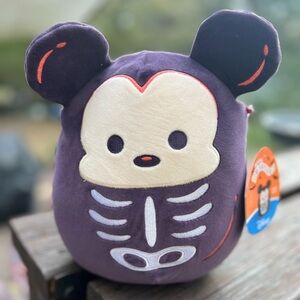 Mickey Mouse Squishmallows Skeleton Plush Toy Halloween Disney
